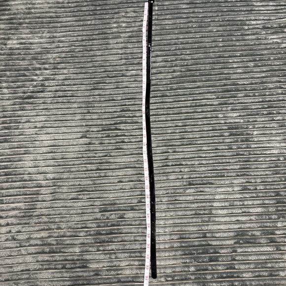 Tommy Hilfiger Skinny Black Leather Belt with Gold Buckle - Picture 6 of 6